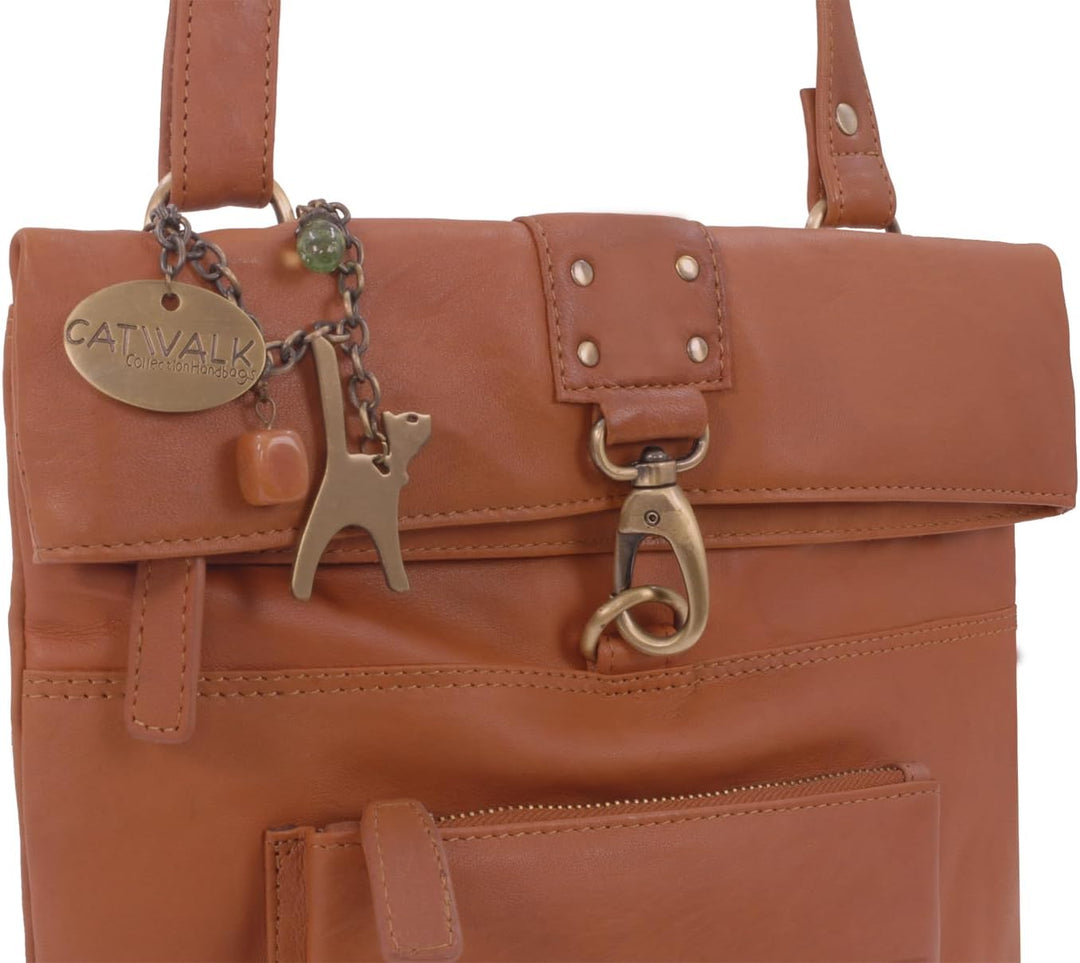 Catwalk Collection Handbags - Leder - Damen Leder Umhängetasche/Handtasche/Messenger/Schultertasche