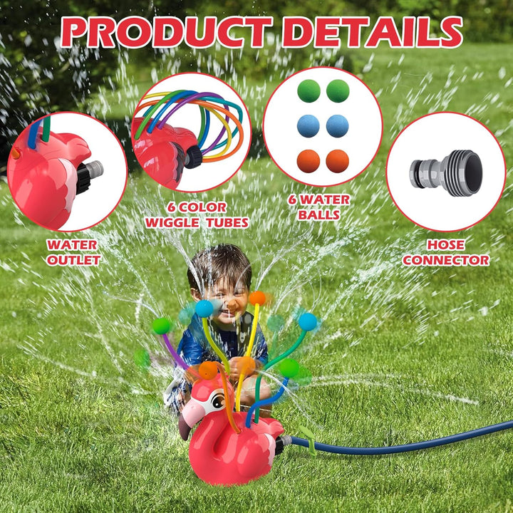 2-in-1-Wassersprinkler-Spielzeug für Erwachsene, Bewässerungsspielzeug für den Garten im Freien mit