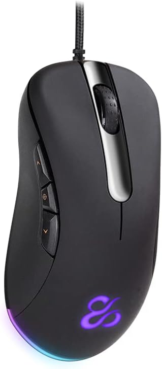 NEWSKILL Atreo Professional Gaming Maus, kabelgebunden, anpassbare RGB-Beleuchtung, optischer Sensor