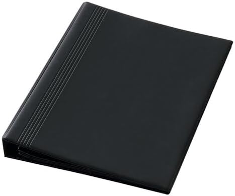 SIGEL VZ301 Visitenkarten-Ringbuch Visitenkarten-Mappe schwarz, für 400 Karten, mit 20 Sichthüllen,
