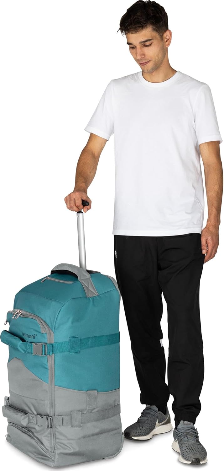 normani Reisetasche Trolley mit Rucksackfunktion 90 Liter - Backpacker mit Frontloader praktischer R