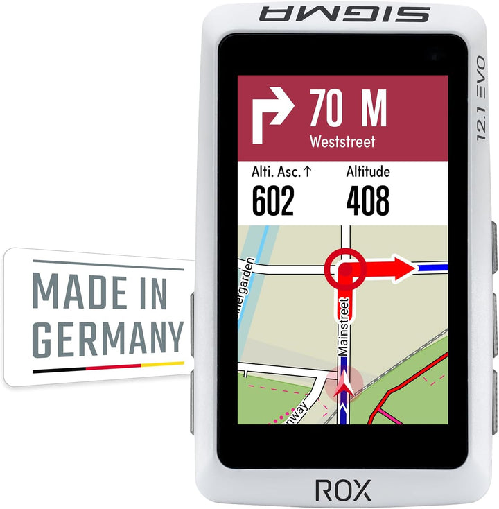 Sigma ROX 12.1 EVO Sensor Set - White Fahrrad-Navi Fahrrad Europa Bluetooth, GPS, GLONASS Variante 4
