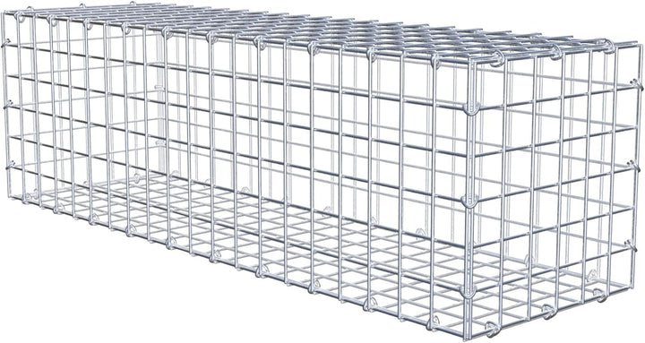 GABIONA Steinkorb-Gabione eckig, Maschenweite 5 x 5 cm, Tiefe 30 cm, Gabione 100 x 30 x 30 cm (L x H