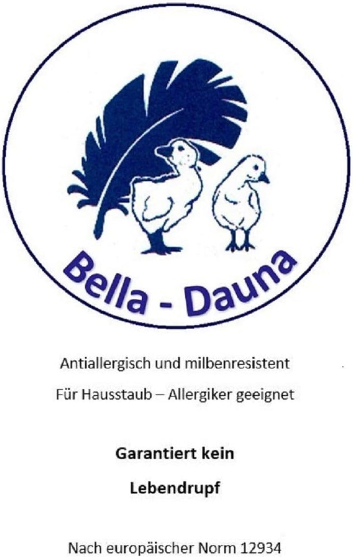 Betten Hofmann Daunen Kopfkissen 80x80cm 100% Daunen super weich 850g Daunen prall