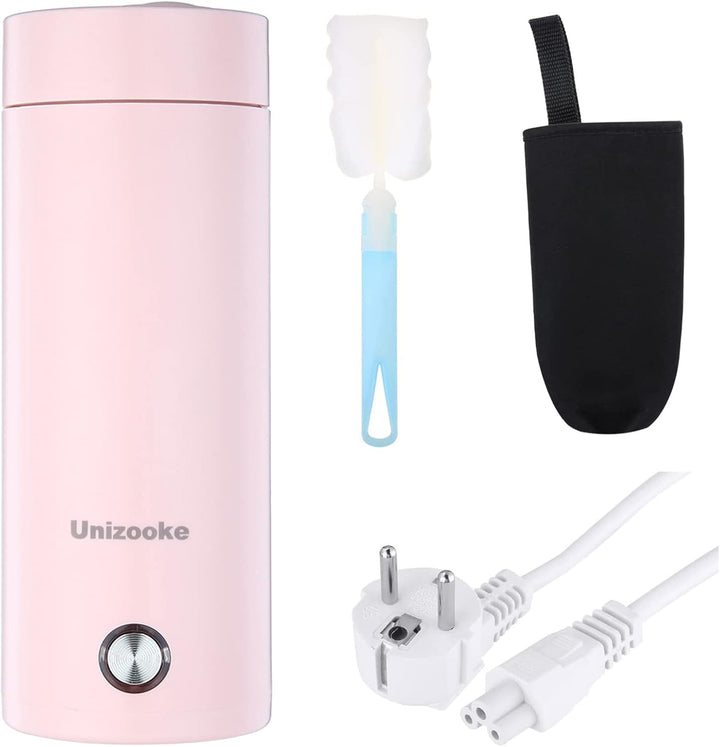 Tragbarer Mini-Heizbecher,400ml Tragbarer Elektrischer Wasserkocher,220V Reise-Elektrisch-Wasserkoch