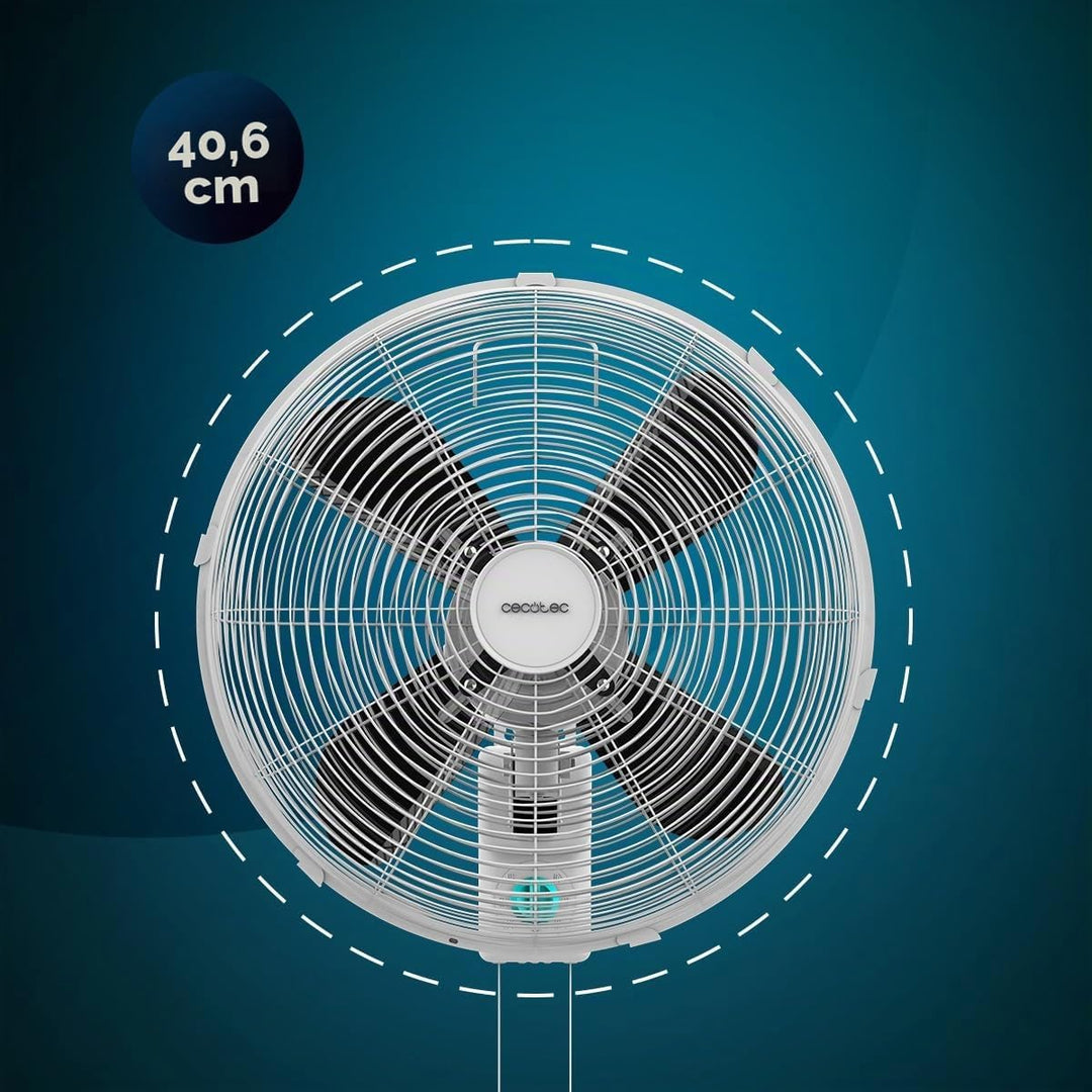 Cecotec - Wandventilatoren EEnergySilence 4500 Power Wall, 50W, 30 cm Durchmesser, 4 aerodynamische