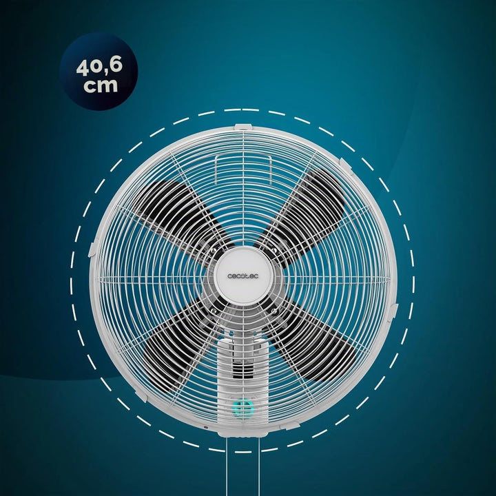 Cecotec - Wandventilatoren EEnergySilence 4500 Power Wall, 50W, 30 cm Durchmesser, 4 aerodynamische