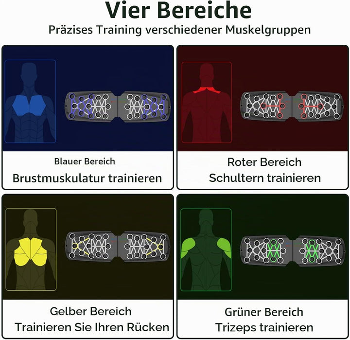 Hochschiebbares Brett, tragbare Multifunktions-abnehmbare 14-in-1-Liegestützstange, Krafttraining Li