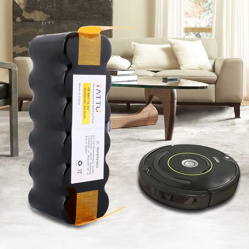 Tattu 14,4 V 4500 mAh NI-MH Akku für iRobot Roomba 500 600 700 800 Serie Ersatzakku passend für R3 i