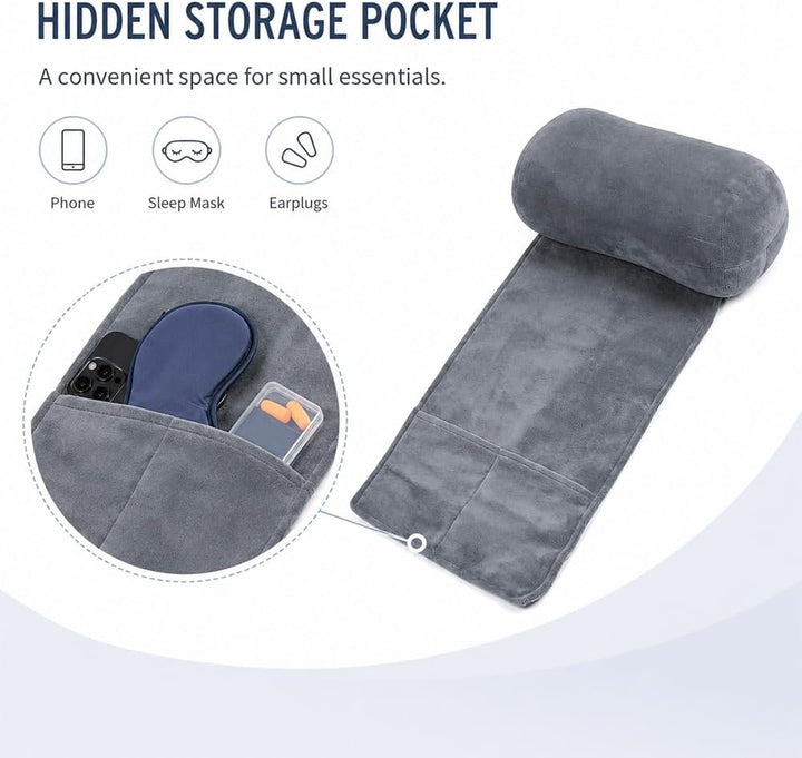 Kopfkissen für Liegestuhl, Nackenkissen, Nackenrolle, Nackenrolle Kissen | Ergonomisches, Memory Foa