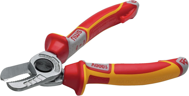 NWS Kabelschneider VDE, 160 mm | zum Abisolieren und Schneiden von Kupfer- und Alukabel | Werkzeugst