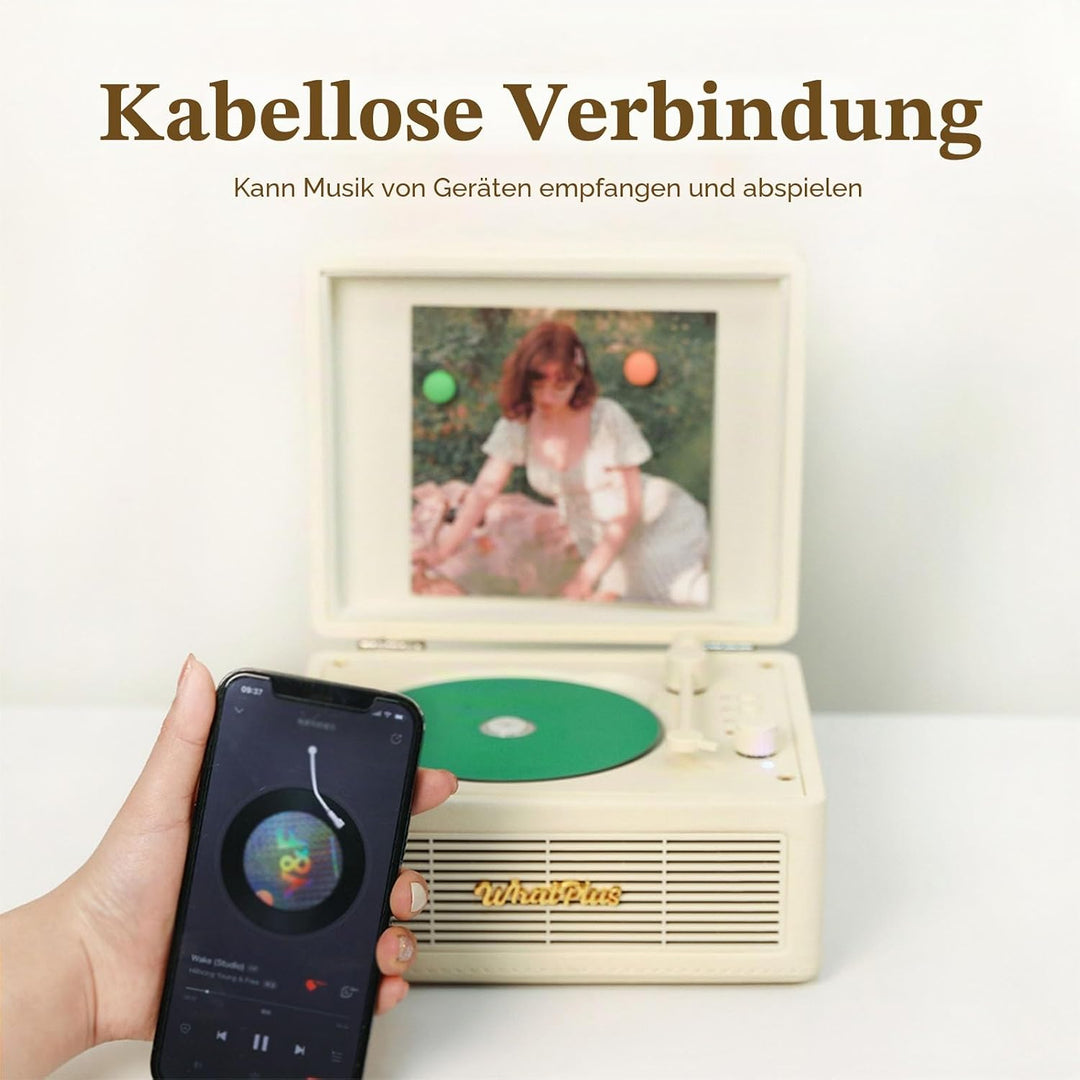 Tragbarer CD-Player mit Bluetooth 5.2, wiederaufladbarem Akku & eingebauten Lautsprechern - Hi-Fi Re