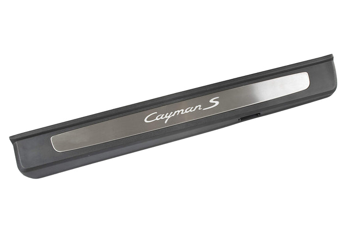 Porsche 718 Cayman S 981/982 Einstiegleiste Edelstahl+Beleuchtung LINKS