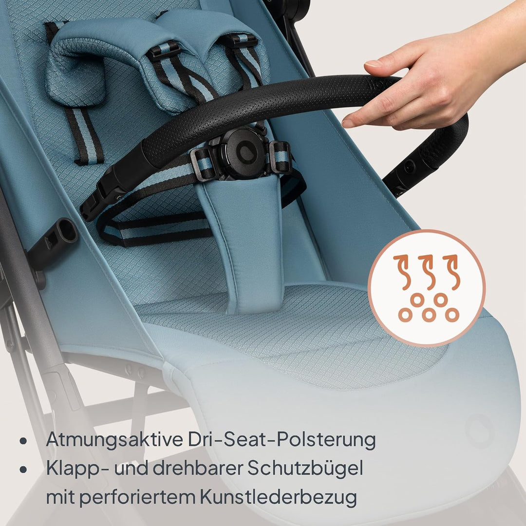 Lionelo Sia Reisebuggy ultraleicht &amp; ultrakompakt faltbar, 5,9 kg, bis 22 kg, 6 Monaten bis 4 Jahre,