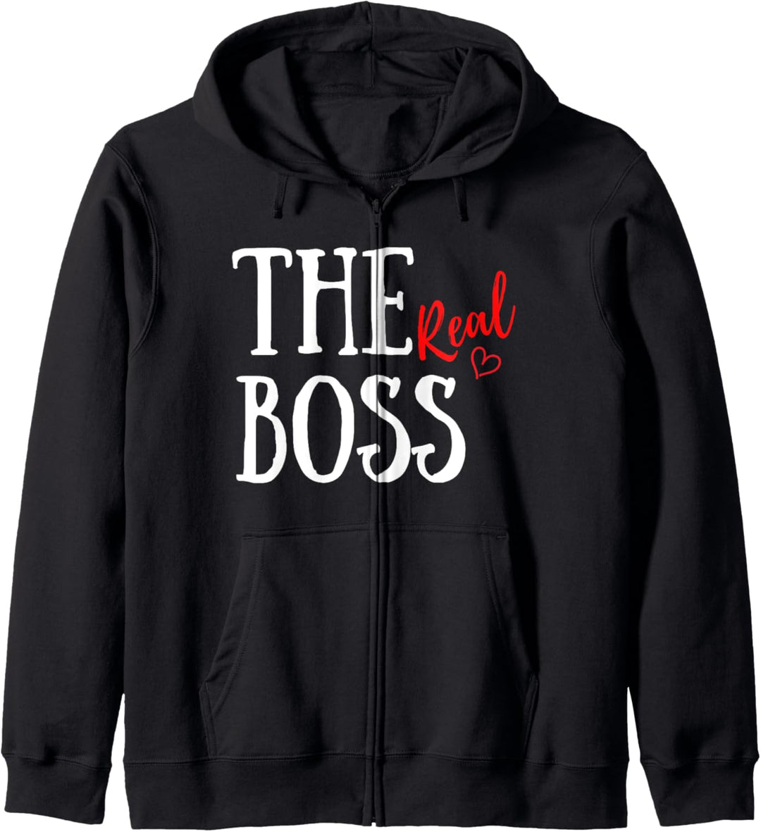 Passende Paare Valentinstag I'm The Boss I'm The Real Boss Kapuzenjacke
