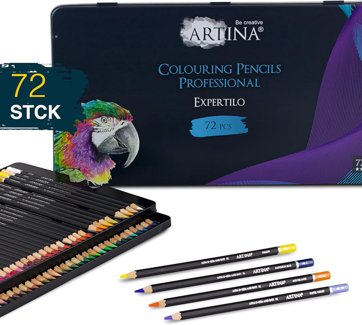 Artina Expertilo XL Buntstifte Set 72er Professionell - FSC®-zertifiziertes Stifte Set Farbstifte br