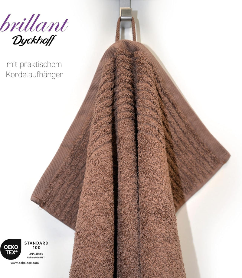 Dyckhoff 0410996215 Handtuchset "Brillant", 2 Badetücher / Duschtücher 70 x 140 cm und 4 Handtücher