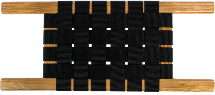 Kanu Sitz Seat Bank aus Eschenholz Front/Center/Rear - Gurtbandsitz Kanusitz mit Gurtflecht für Cano