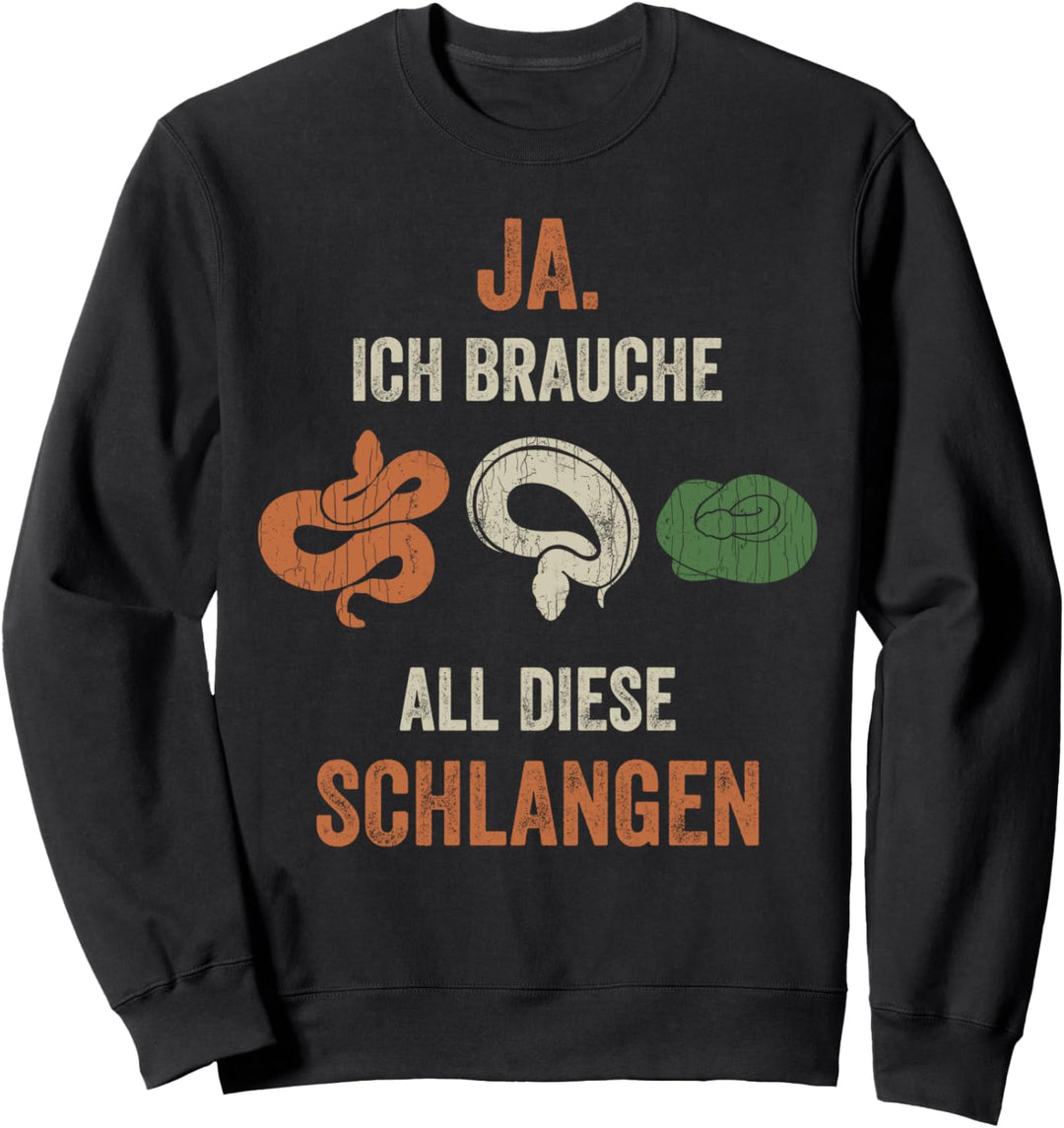 Lustige Schlangen-Züchter Schlangenbesitzer Geschenk Sweatshirt