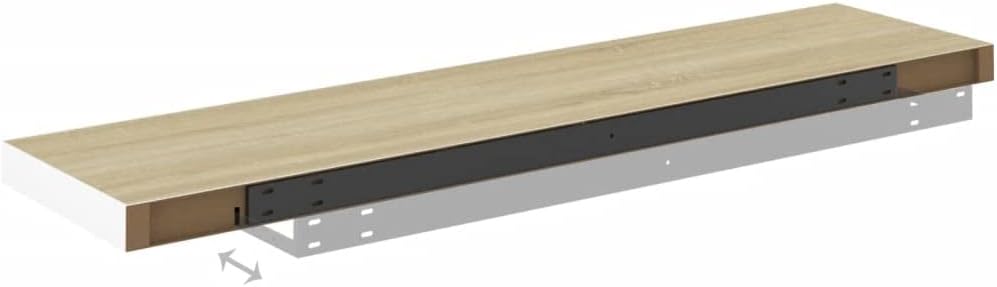 FIRBNUS Schweberegal 90x23,5x3,8 cm Floating Wall Shelf Hängeregal Regale Wandregale Regalboden Rega