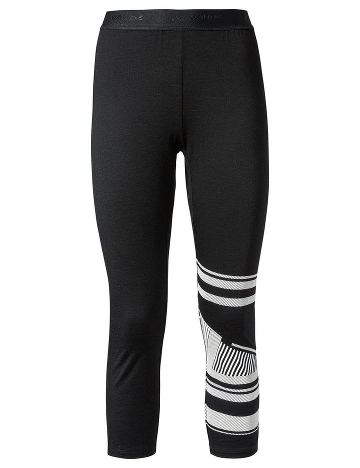 VAUDE Damen Hose Women's Monviso Wool 3/4 Tights, Schwarz
