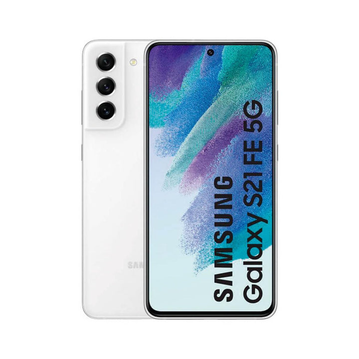 Samsung GALAXY S21 FE 5G G990B DS 128GB, Weiss [Italienische Version] Entsperrt Weiss 128 GB, Entspe