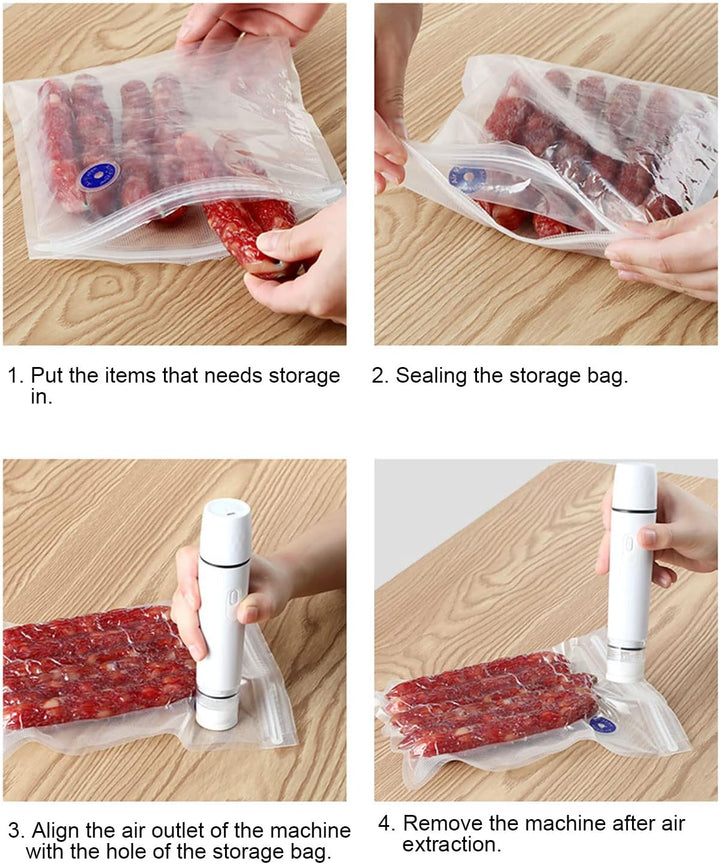 Vakuumiergerät, Lebensmittel-Vakuumpumpe, Kabellose Elektrische Luftpumpe, Wiederaufladbar, Lebensmi