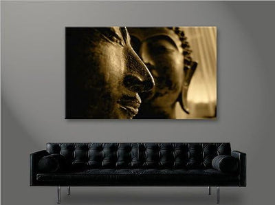 islandburner Bild Bilder auf Leinwand Buddha V4 1p XXL Poster Leinwandbild Wandbild Dekoartikel Wohn