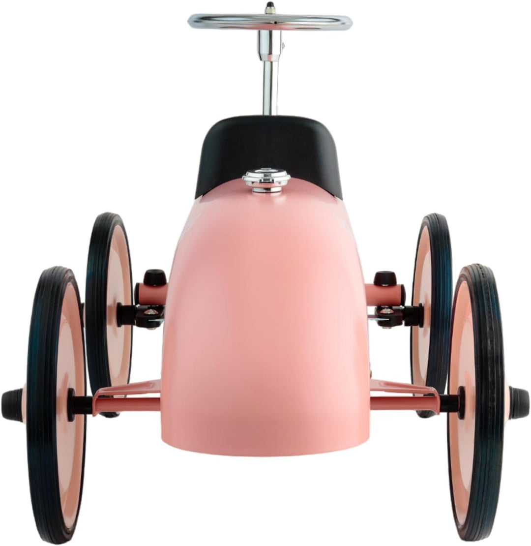 Little Dutch Retro Rutschfahrzeug Auto mit Lenkrad - rosa