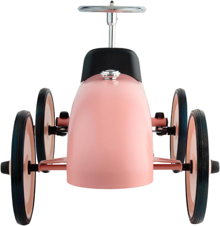 Little Dutch Retro Rutschfahrzeug Auto mit Lenkrad - rosa