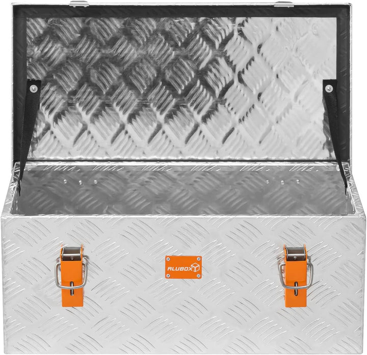 alubox Werkzeugkiste Riffelblech ABX-RL45 Aluminium 1,5mm Werkzeugkiste leicht und robust 45 Liter 0