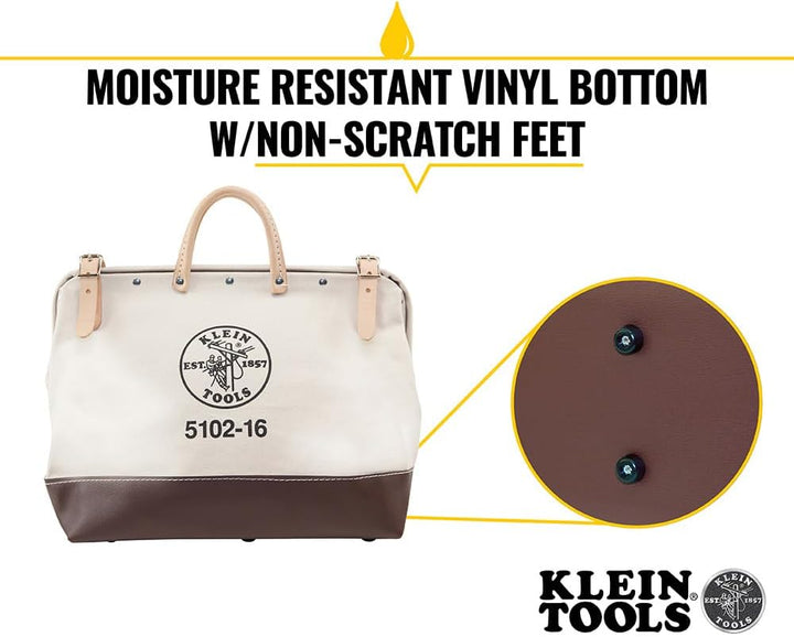 Werkzeugtasche, Leinen-Tasche für Handwerkzeuge ist robuster Organizer mit Stahlrahmen, kleine Werkz
