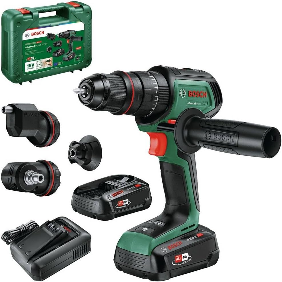 Bosch Home and Garden AdvancedImpact 18V-80 QuickSnap -Akku-Schlagbohrmaschine