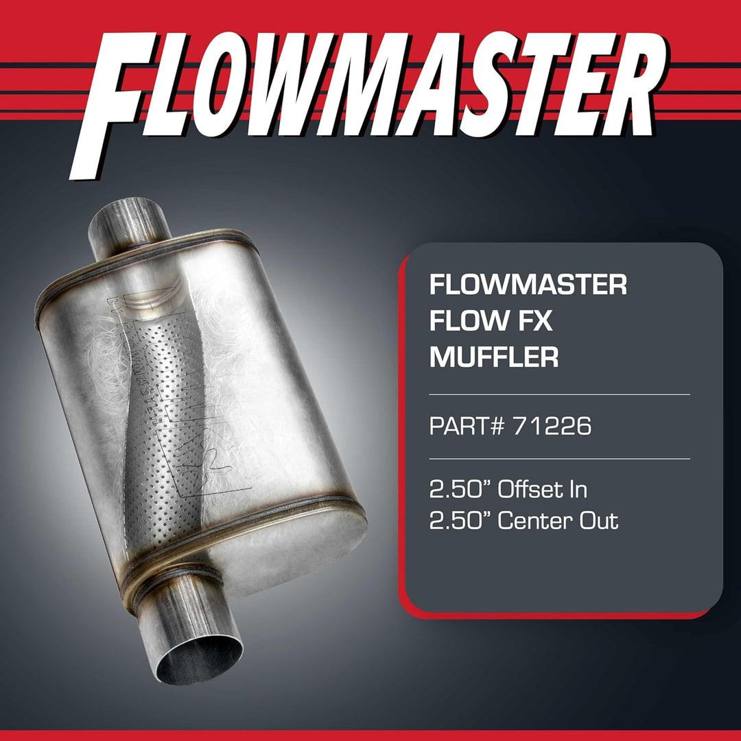 Flow Fx 6,3 cm (Off/Cen) Auspuffschalldämpfer