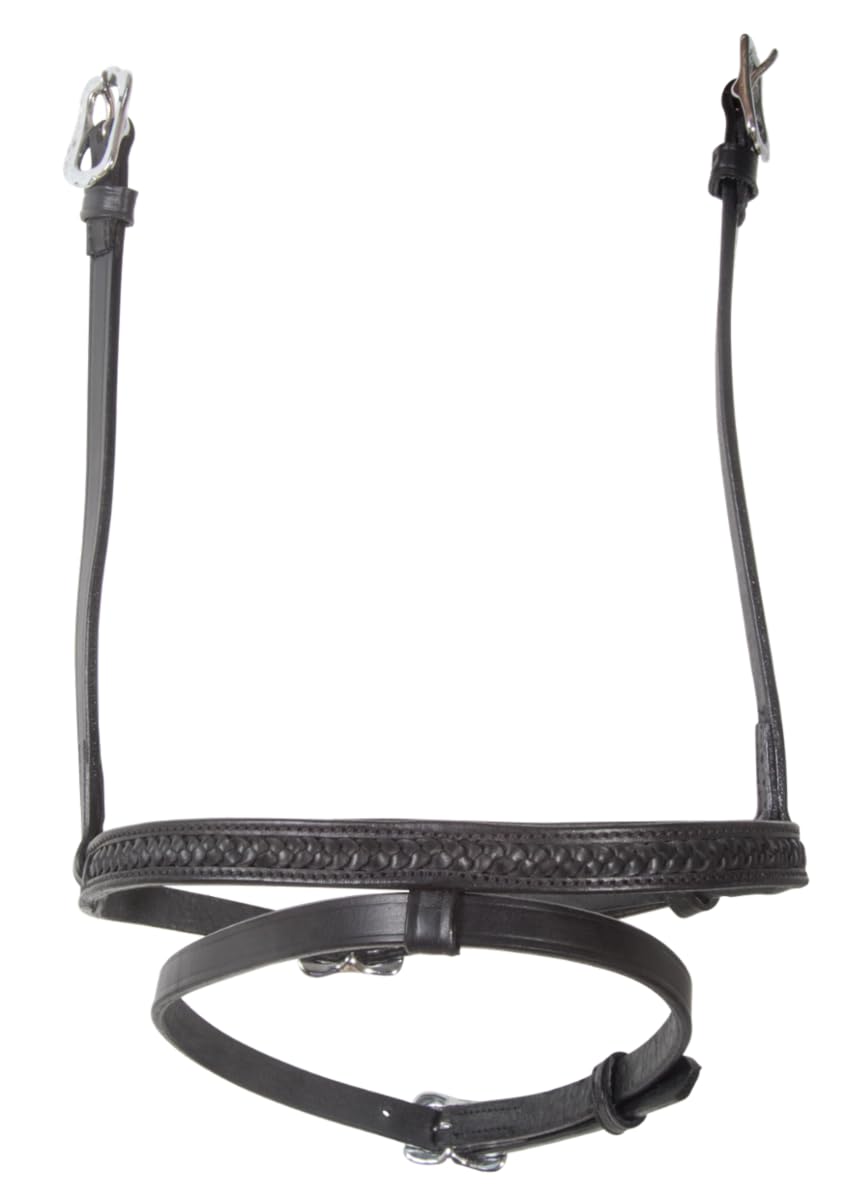 Karlslund Riding Equipment Reithalfter Kombiniertes Nasenriemen mit Geflochtene Streife, , k3223-9