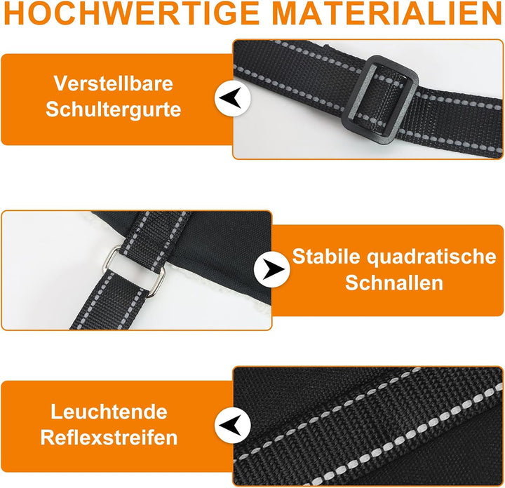 Tragehilfe Hund Einstellbare Hunde Tragehilfe Gross Hund Hinten Lift Support Geschirr für Kleine, Mi