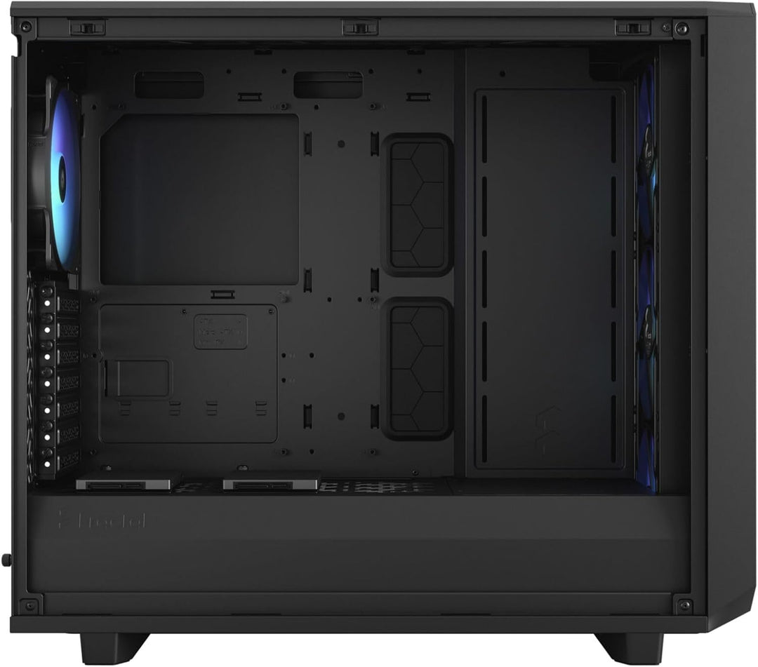 Fractal Design Meshify 2 Lite RGB Black ATX Flexible Light Tinted Tempered Glass Window Mid Tower Co