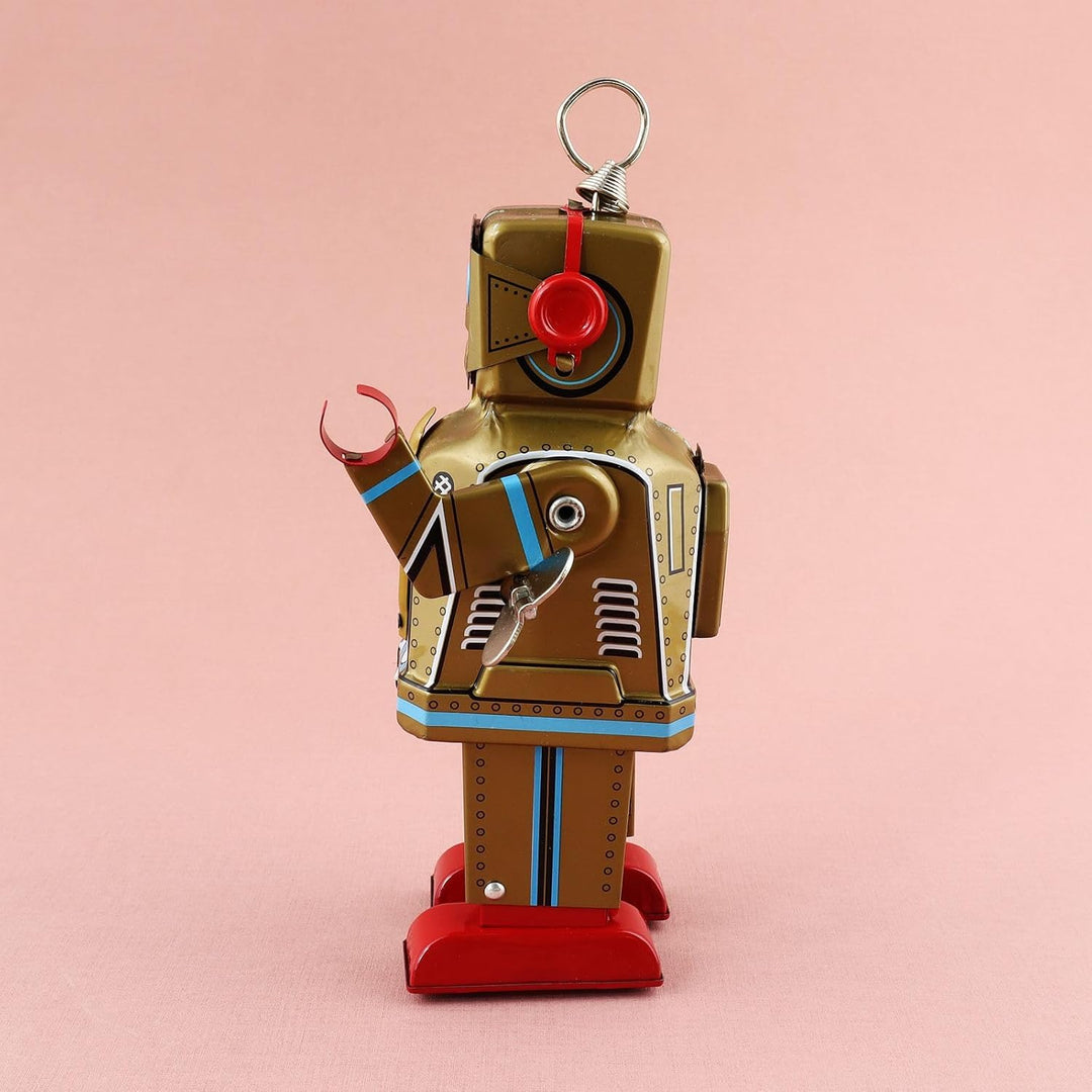 Freak Scene Superfreak Roboter - Space Robot - braun - Blechroboter - Retro Blechspielzeug, Braun