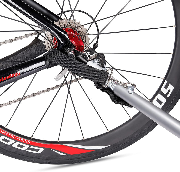 CXWXC Fahrradanhänger mit Stossdämpfer Grosser Laderaum bis 120L Tragkraft max. 88 Pfund/40KG, Klapp