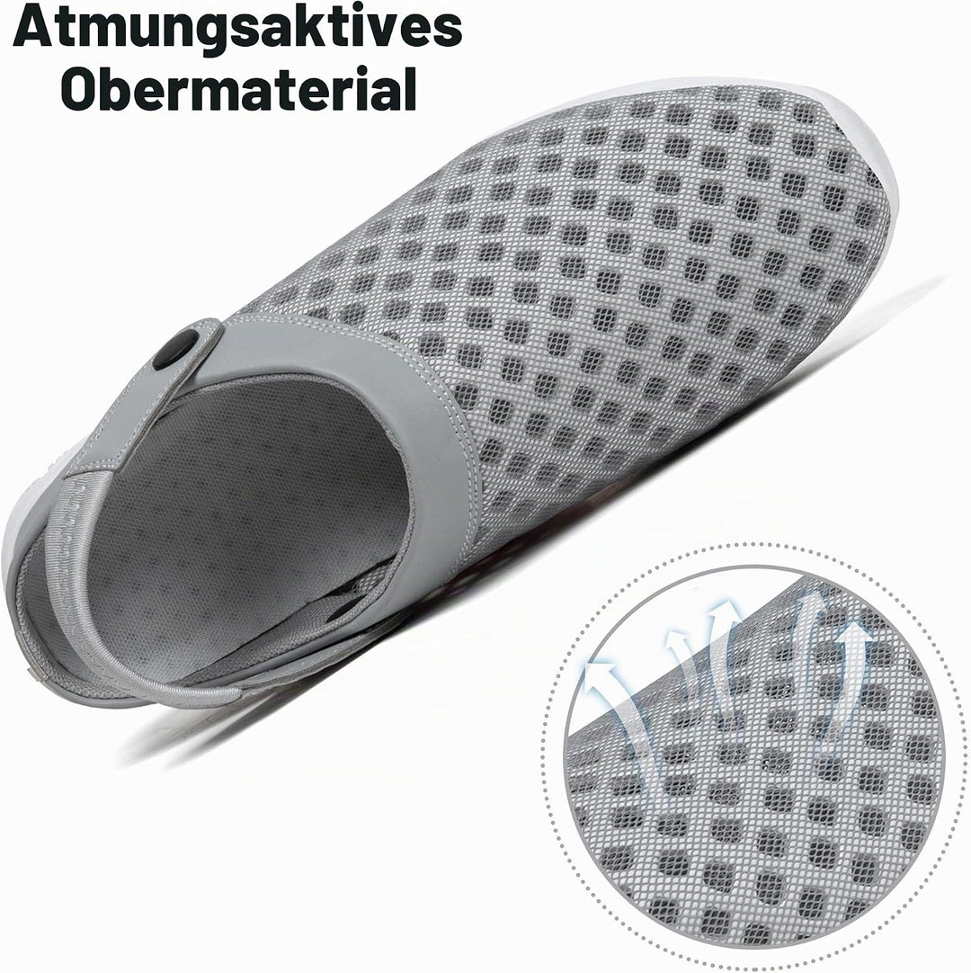 SAGUARO Sommer Clogs Herren Atmungsaktiv Hausschuhe Damen Leicht Pantolette Strand Slippers rutschfe