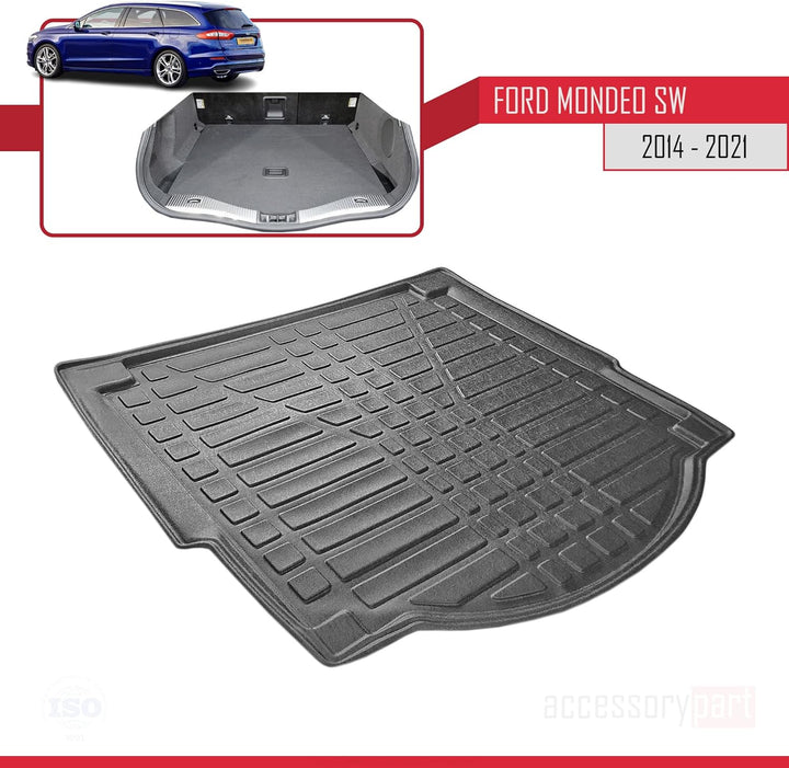 Kofferraumwanne für Ford Mondeo Estate 2014-2023 Filexibel Laderaumwanne SCHWARZ