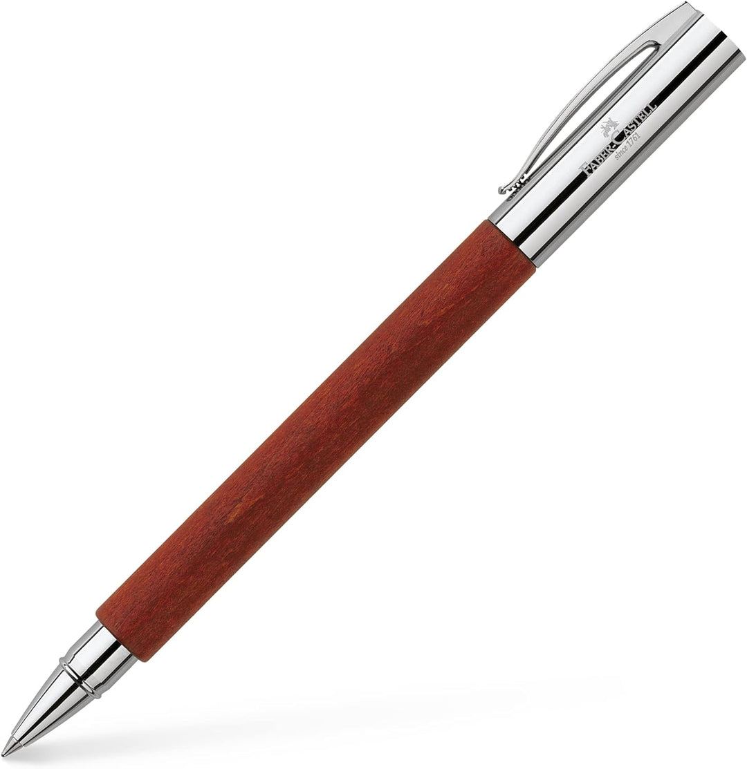 Faber-Castell 148111 - Tintenroller AMBITION Birnbaum, Metallspitze: 0,7 mm, inklusive Geschenkverpa