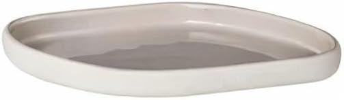 Blomus Sono Tablett, Keramik, Silikon, Moonbeam, H 2,5 cm, B 10 cm, T 19 cm Cremefarben, Cremefarben