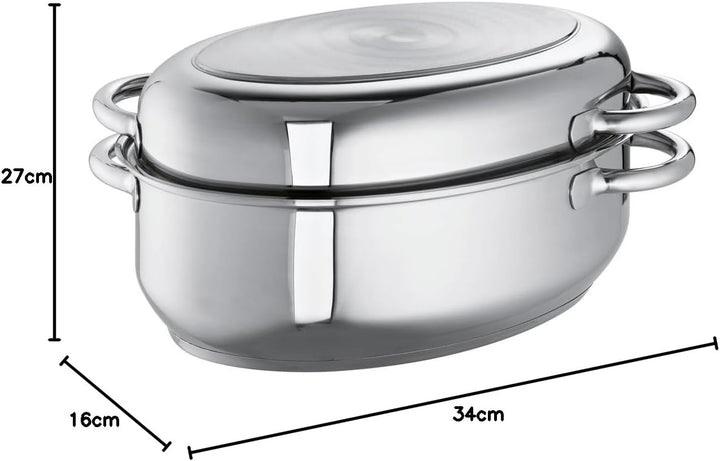 Schulte-Ufer 6789-34 Multi-Bräter, 34 cm, 6,5 l, Edelstahl, 6,5 l