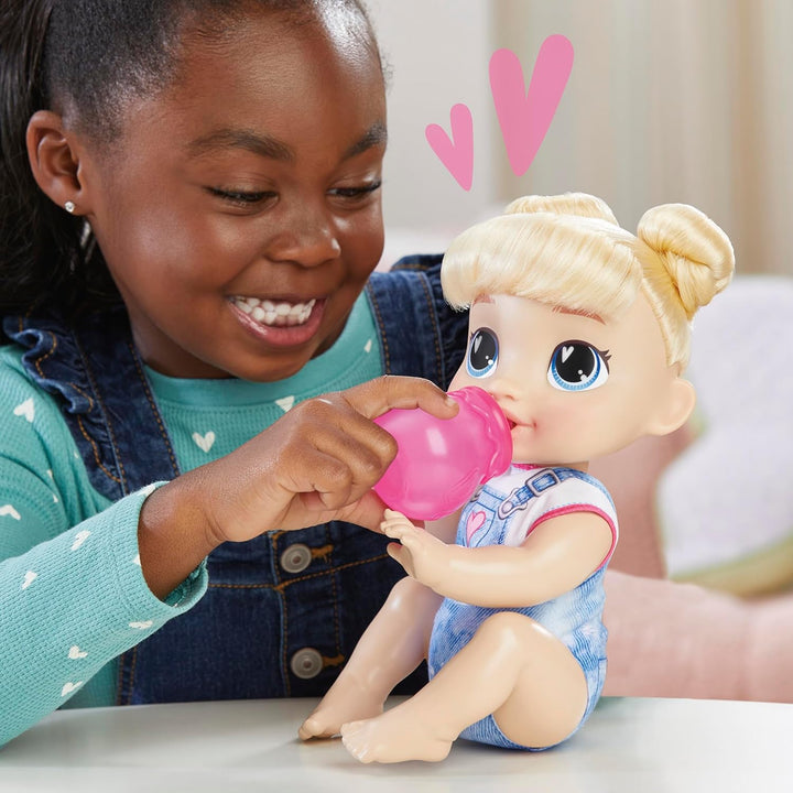 Baby Alive Crawl 'n Play Harper Hugs Elektronisches Krabbel-Puppen-Set, Blondes Haar, Kinderspielzeu