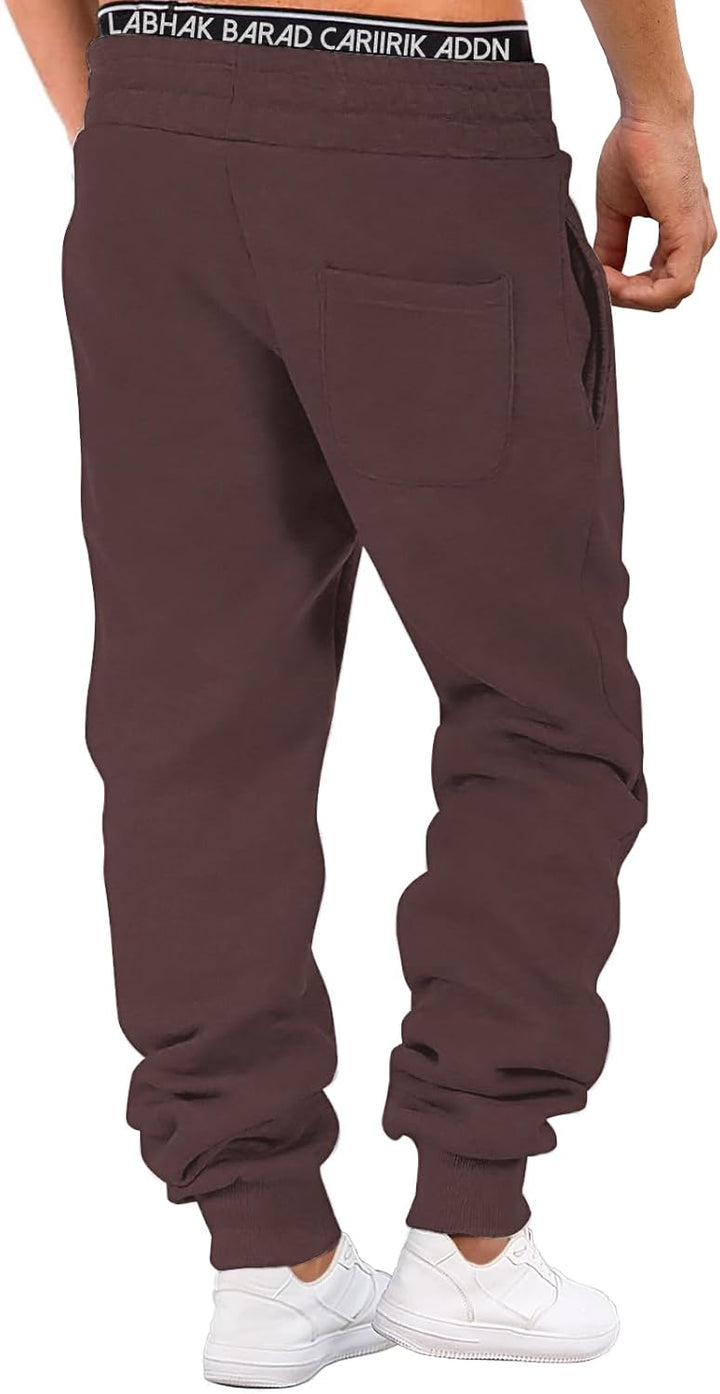 HMIYA Jogginghose Herren Baumwolle Trainingshose Sporthose Freizeithose Lang Hosen Klassische Sweath