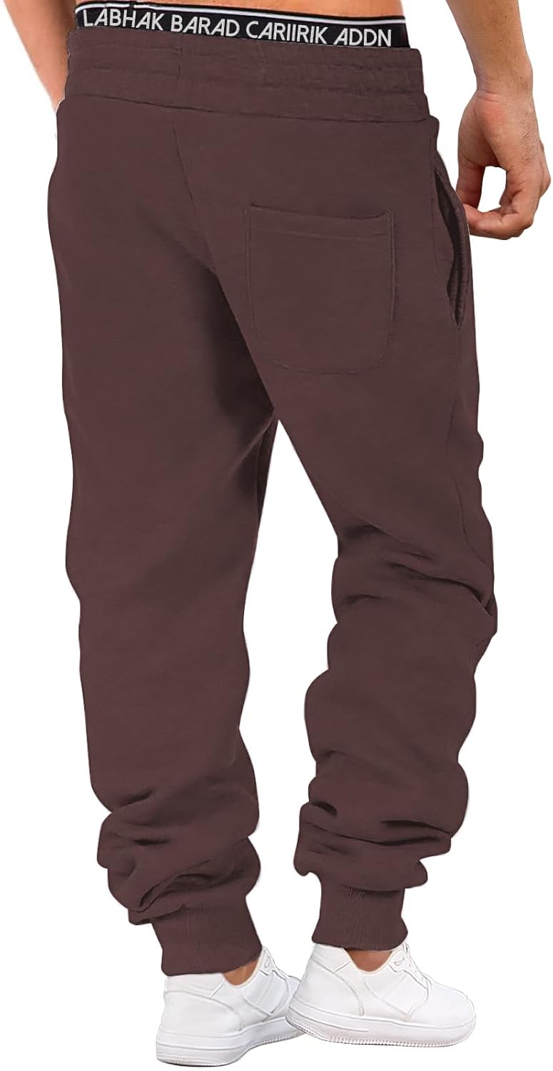 HMIYA Jogginghose Herren Baumwolle Trainingshose Sporthose Freizeithose Lang Hosen Klassische Sweath