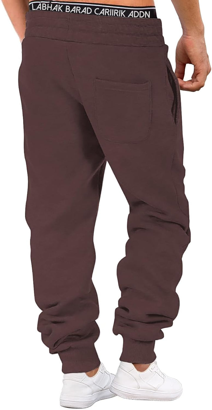 HMIYA Jogginghose Herren Baumwolle Trainingshose Sporthose Freizeithose Lang Hosen Klassische Sweath
