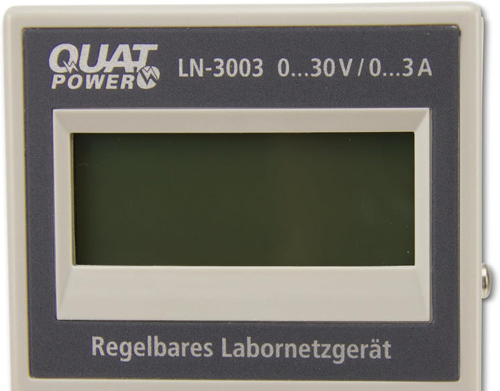QUATPOWER Regelbares Labornetzgerät LN-3003 | 0...30 V-/0...3 A | Schaltnetzteil-Technologie | Viels