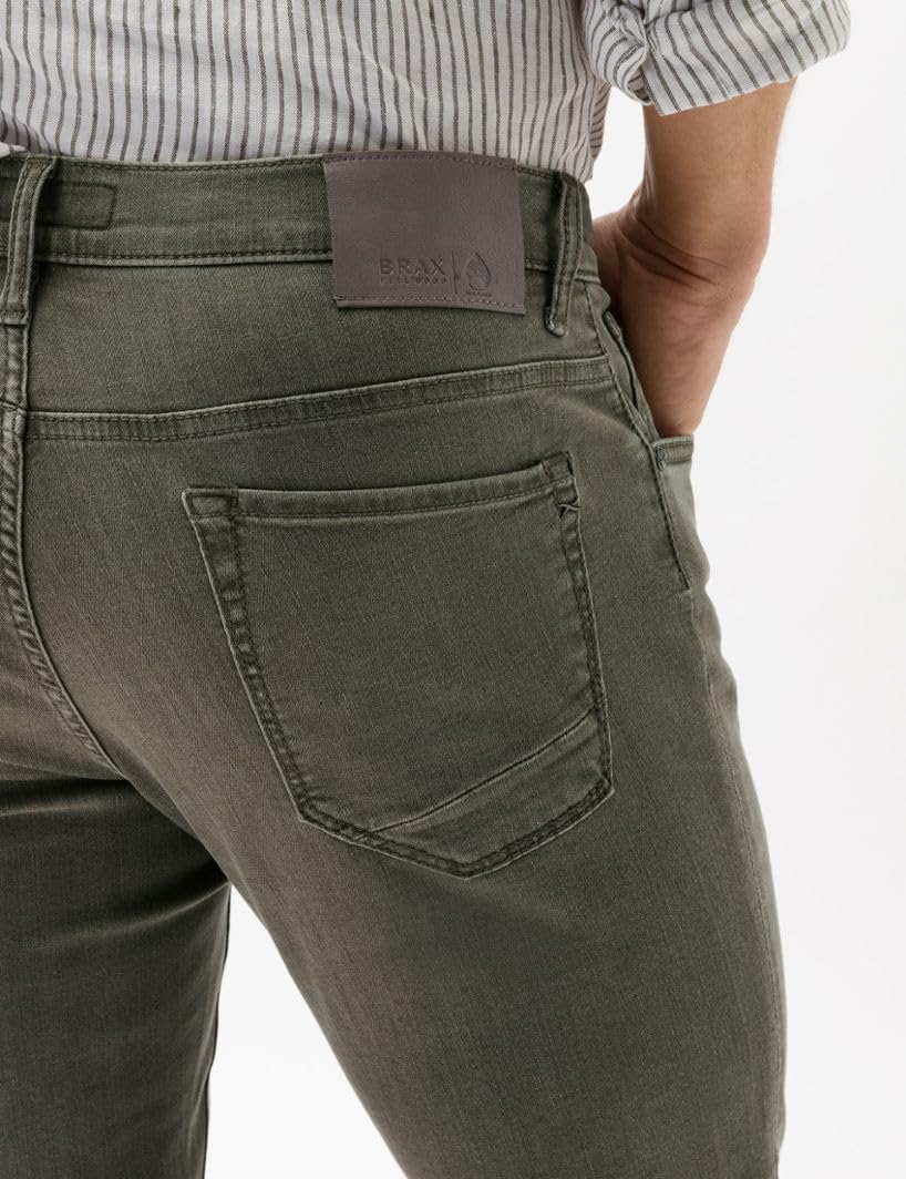 BRAX Herren Style Chuck Hi-Flex: Hochelastische Five-Pocket Jeans 31W / 32L Seaweed, 31W / 32L Seawe